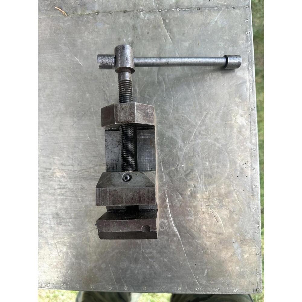 Machinist vise clamp lathe drill extra jaw #7 collectible tool vintage Michanist